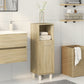 Bathroom Cabinet Sonoma oak Engineered wood Slim and compact