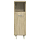 Bathroom Cabinet Sonoma oak Engineered wood Slim and compact