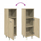 Bathroom Cabinet Sonoma oak Engineered wood Slim and compact