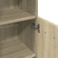 Bathroom Cabinet Sonoma oak Engineered wood Slim and compact