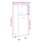 Bathroom Cabinet Sonoma oak Engineered wood Slim and compact