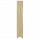 Bathroom Cabinet Sonoma Oak Engineered Wood Tall Bathroom Cabinet