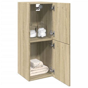 Bathroom Cabinet Sonoma oak Engineered Wood Bathroom Cabinet