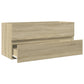 Bathroom Sink Cabinet Sonoma Oak Engineered Wood Medium