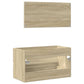Bathroom Cabinet With Mirror Sonoma oak Engineered wood