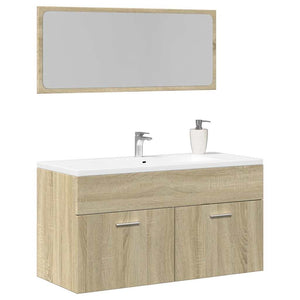 Bathroom Cabinet Sonoma Oak Engineered wood 35.4 x 15.2 x 18.1 in