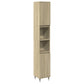 Bathroom Cabinet Sonoma Oak Engineered wood and iron Slim