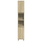 Bathroom Cabinet Sonoma Oak Engineered wood and iron Slim