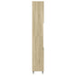 Bathroom Cabinet Sonoma Oak Engineered wood and iron Slim