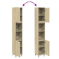 Bathroom Cabinet Sonoma Oak Engineered wood and iron Slim