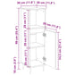 Bathroom Cabinet Sonoma Oak Engineered Wood Slim Bathroom Cabinet
