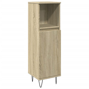 Bathroom Cabinet Sonoma oak Engineered wood, iron Slim
