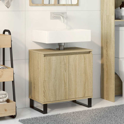 Bathroom Cabinet Sonoma oak Engineered wood Standard