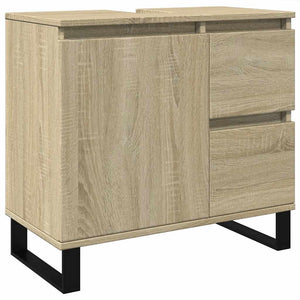 Bathroom Cabinet Sonoma oak Engineered wood, Iron Medium