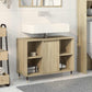 Bathroom Cabinet Sonoma Oak Engineered wood, iron Medium