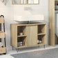 Bathroom Cabinet Sonoma oak Engineered wood Medium