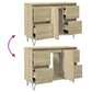Bathroom Cabinet Sonoma Oak Engineered wood, iron