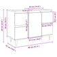 Bathroom Cabinet Sonoma Oak Engineered wood, iron