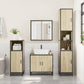 Bathroom Cabinet Sonoma oak Engineered Wood Tall Bathroom Cabinet