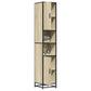 Bathroom Cabinet Sonoma oak Engineered Wood Tall Bathroom Cabinet