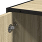 Bathroom Cabinet Sonoma oak Engineered Wood Tall Bathroom Cabinet