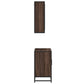 Bathroom Furniture Set Brown Oak Engineered wood, metal Standard