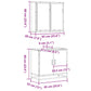 Bathroom Furniture Set Brown Oak Engineered wood, metal Standard