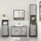 Bathroom Furniture Set Grey sonoma Engineered wood, metal, glass