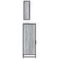 Bathroom Furniture Set Grey sonoma Engineered wood, metal, glass