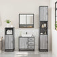 Bathroom Furniture Set Gray Sonoma Engineered wood, metal, glass
