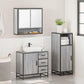 Bathroom Furniture Set Gray Sonoma Engineered wood, metal, glass