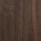 Bathroom Furniture Set Brown Oak Engineered Wood, Metal, Glass