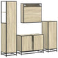 Bathroom Furniture Set Sonoma oak Engineered wood, metal Medium