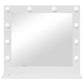 Vanity Mirror with LED Lights White 60x55x18 cm