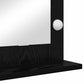 Vanity Mirror with LED Lights in Black Oak 60x55x18 cm
