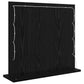 Vanity Mirror with LED Lights in Black Oak 60x55x18 cm