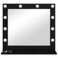 Vanity Mirror with LED Lights in Black Oak 60x55x18 cm