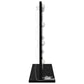Vanity Mirror with LED Lights in Black Oak 60x55x18 cm