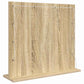 Vanity Mirror with LED Lights Sonoma Oak 60x55x18 cm