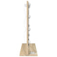 Vanity Mirror with LED Lights Sonoma Oak 60x55x18 cm