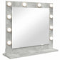 Vanity Mirror with LED Lights Concrete Grey 60x55x18 cm