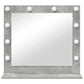 Vanity Mirror with LED Lights Concrete Grey 60x55x18 cm
