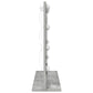 Vanity Mirror with LED Lights Concrete Grey 60x55x18 cm