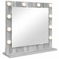 Vanity Mirror with LED Lights Grey Sonoma 60x55x18 cm