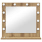 Vanity Mirror with LED Lights Artisan Oak 60x55x18 cm