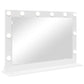 Vanity Mirror with LED Lights White 80x55x18 cm