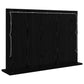 Vanity Mirror with LED Lights Black Oak 80x55x18 cm