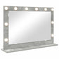 Vanity Mirror Concrete Grey Glass 31.5 x 21.7 x 7.1 in Mirror