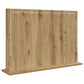 Vanity Mirror Artisan Oak, White Wood, Metal, Glass Medium Mirror