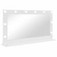 Vanity Mirror with LED Lights White 100x55x18 cm